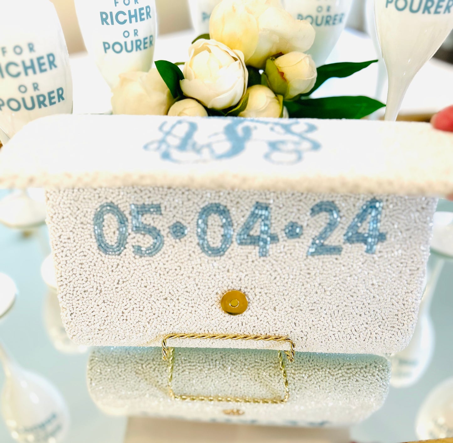 Something Blue Bridal Clutch