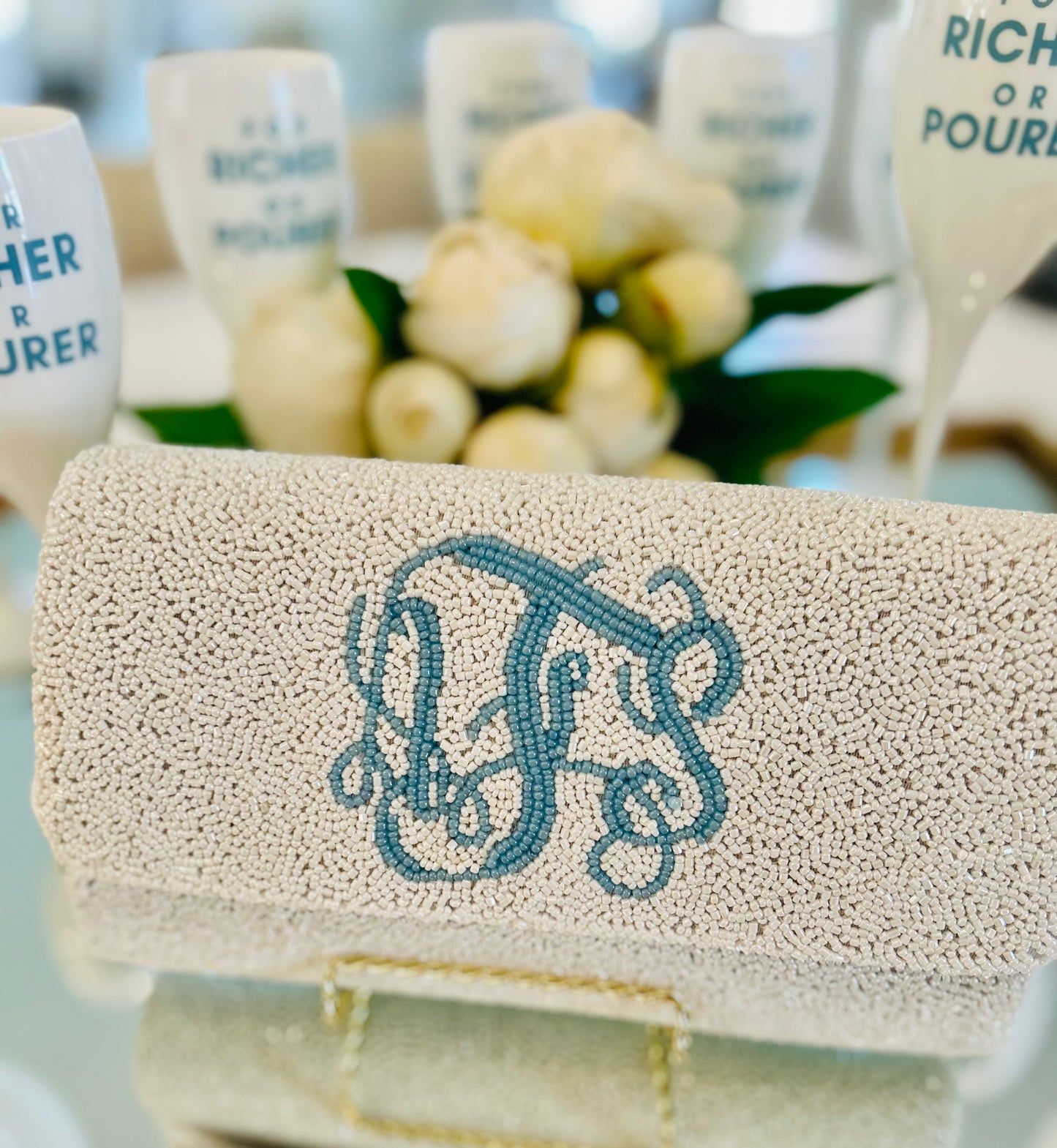 Something Blue Bridal Clutch