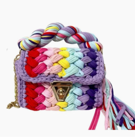 Rainbow Montego Woven Bag/Purse