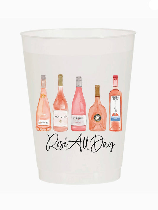 Rose All Day Champs Frosted Reusable Cups - 6 Pack