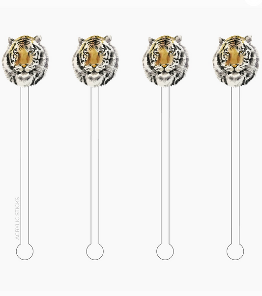 Bengal Tiger Acrylic Stir Sticks