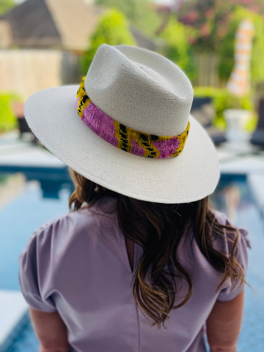 Ikat Band Palm Hat