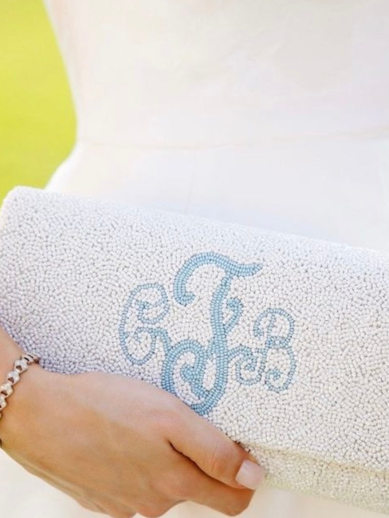 Something Blue Bridal Clutch