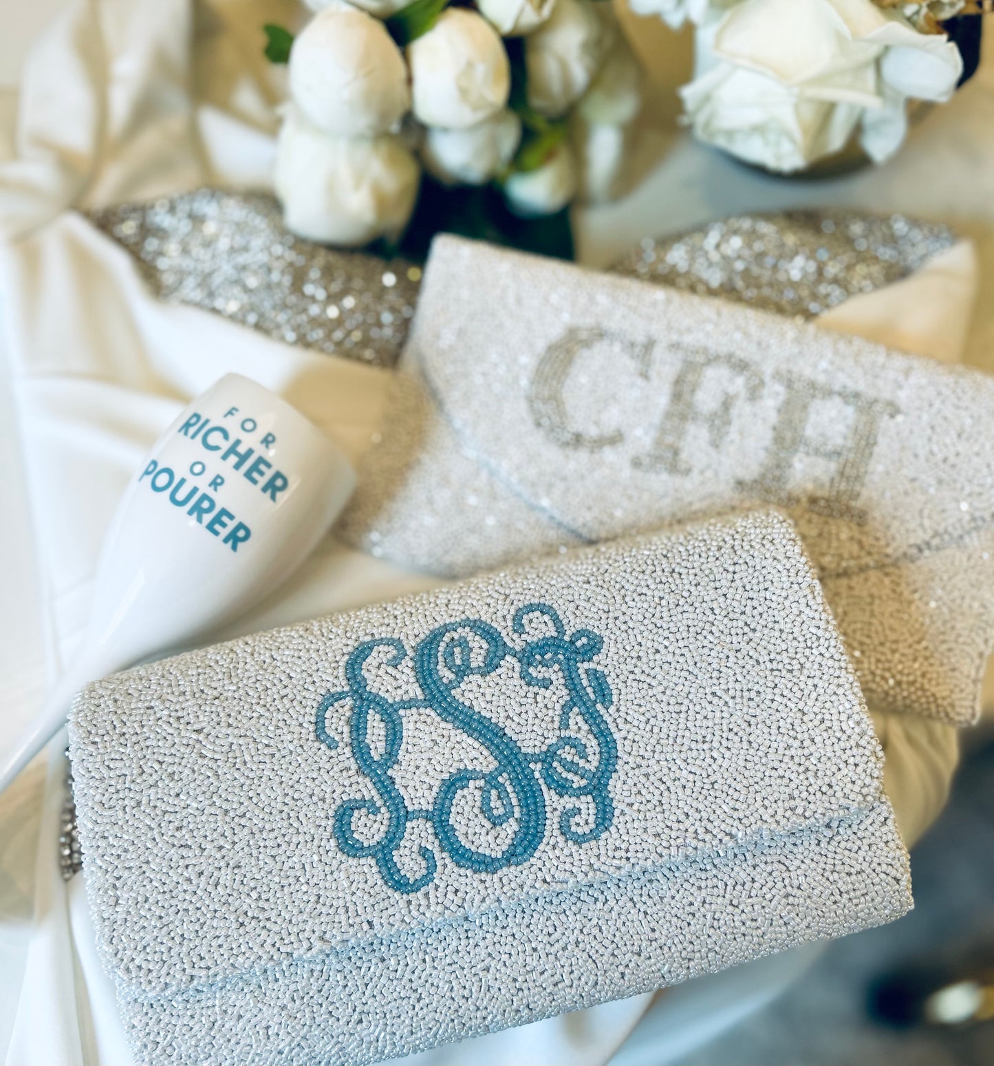 Something Blue Bridal Clutch