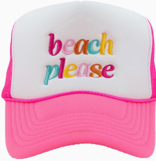 Beach Please Trucker Hat