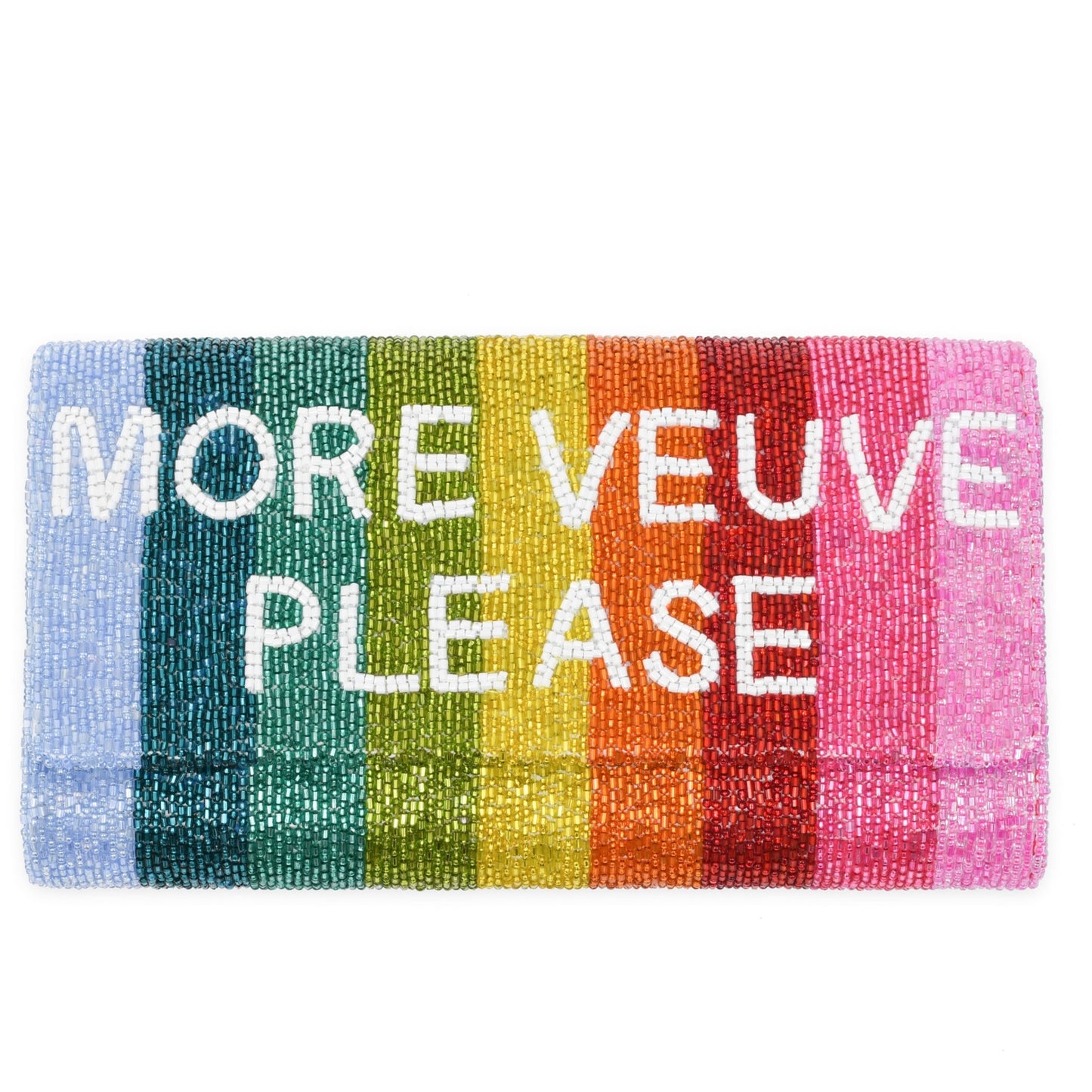 MVP Metallic Rainbow Stripe Clutch